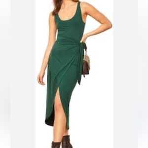 Reformation Kaila Wrap Style Jersey Dress S